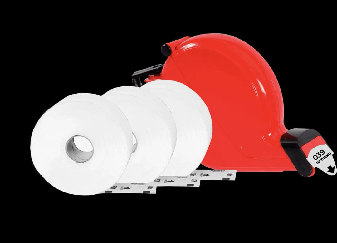 imagen rollos de tickets blancos