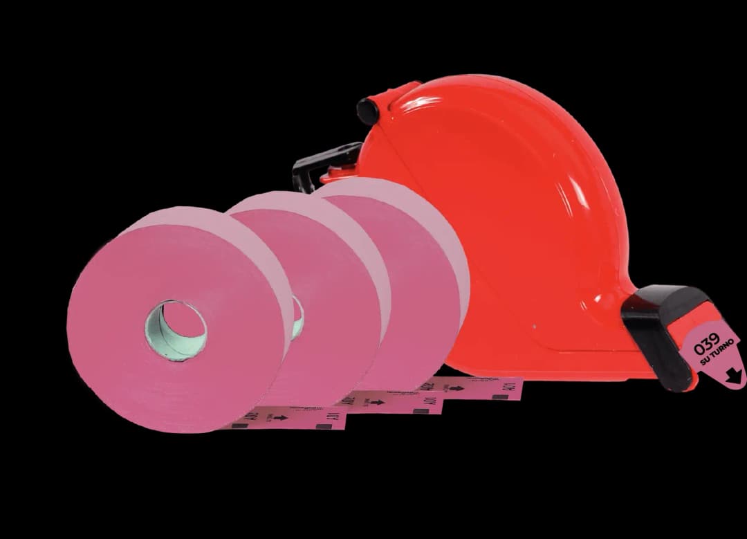 imagen rollos de tickets rosas